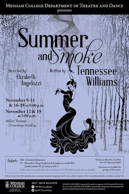 Summer and Smoke Poster