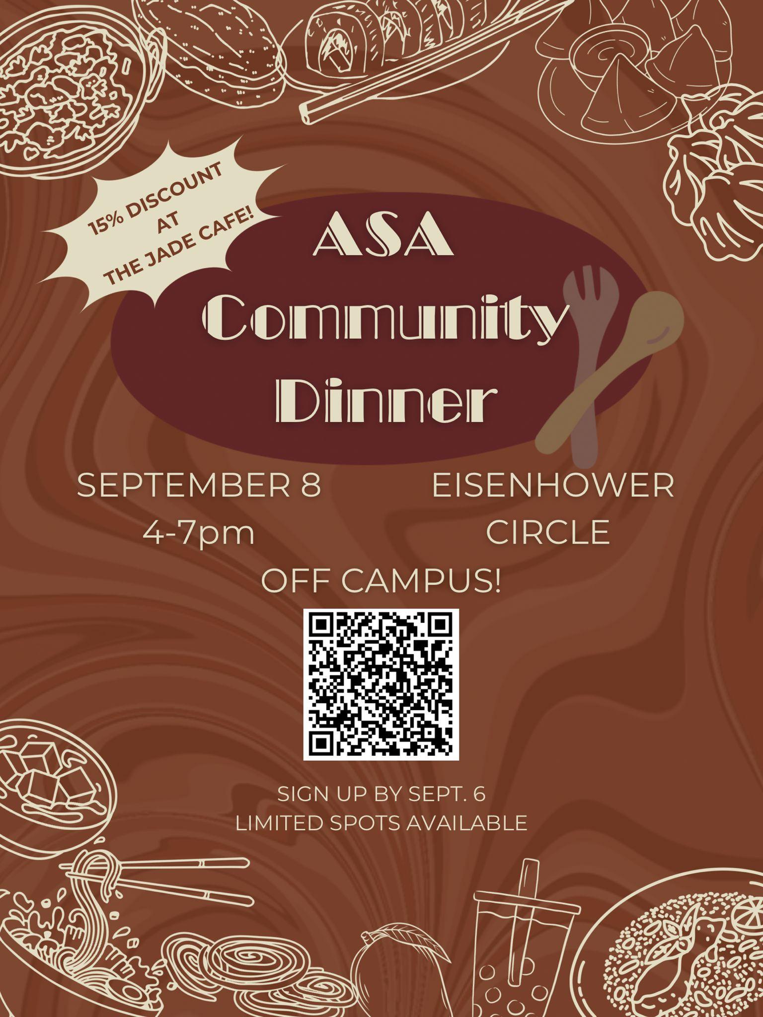 Asa community diner poster