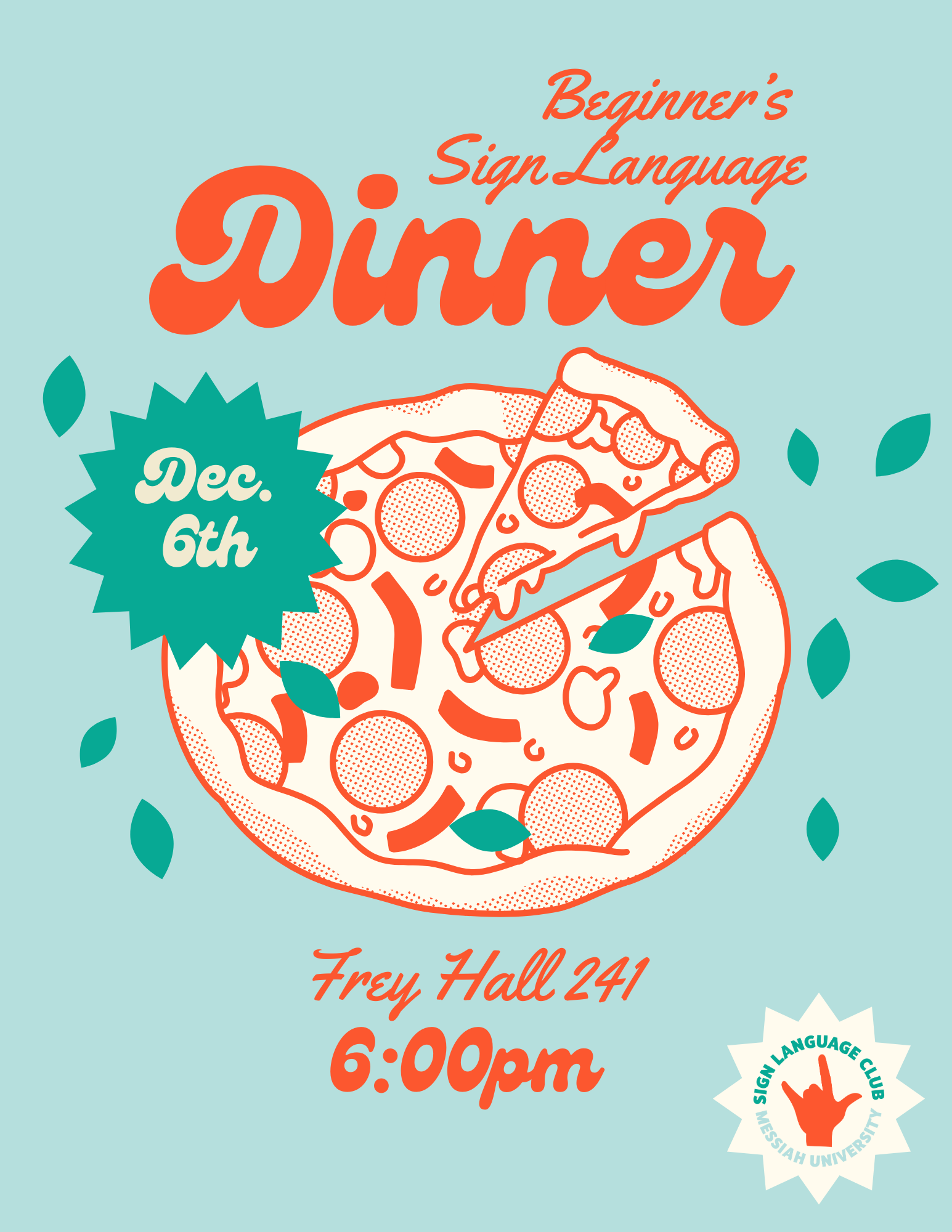 Beginners dinner Dec 6th