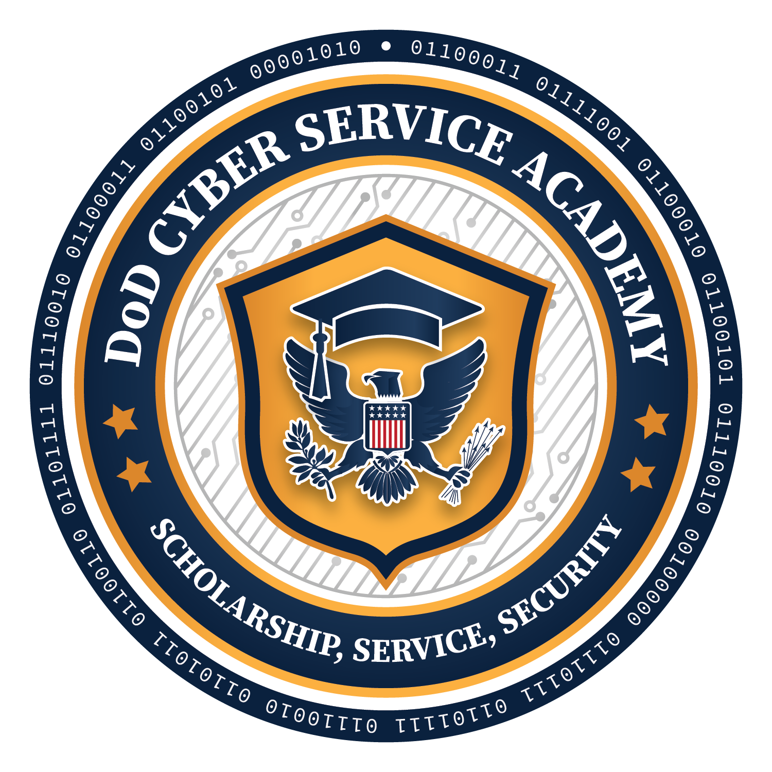 Dod cyber service academy seal