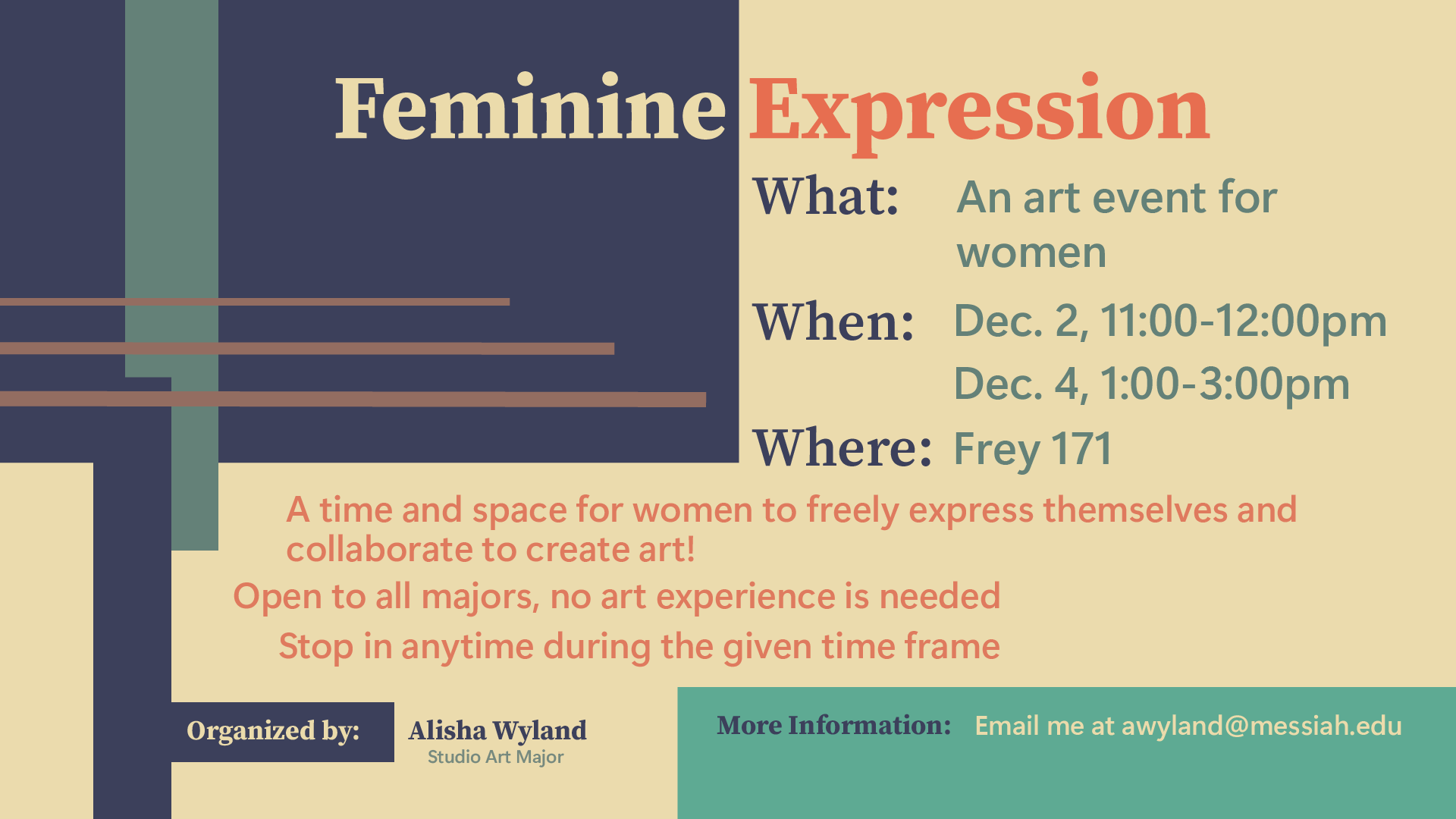 Feminine expression horizontal poster