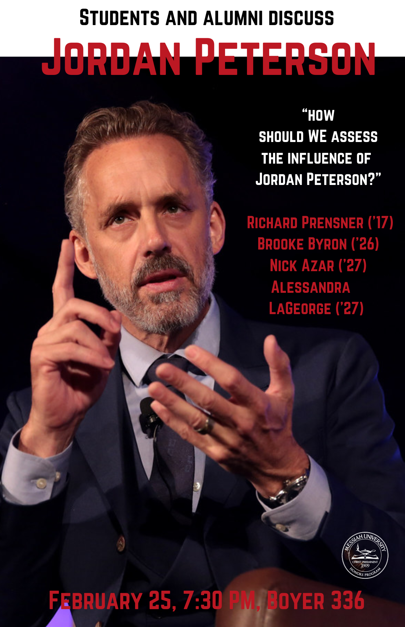 Jordan peterson discussion poster