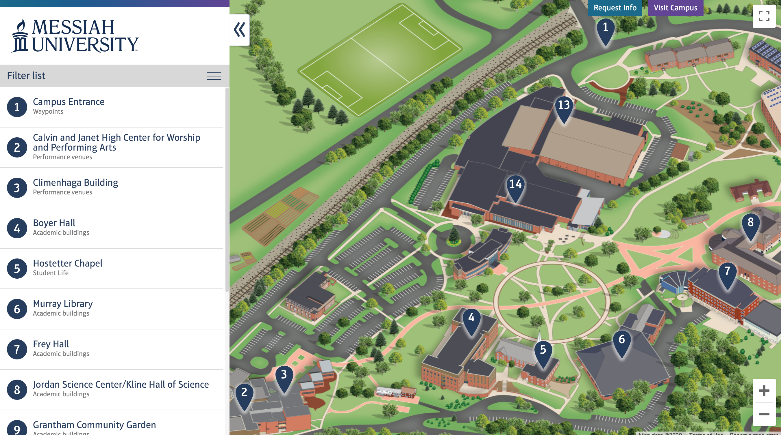 Virtual Campus Tour Messiah A Private Christian University In Pa