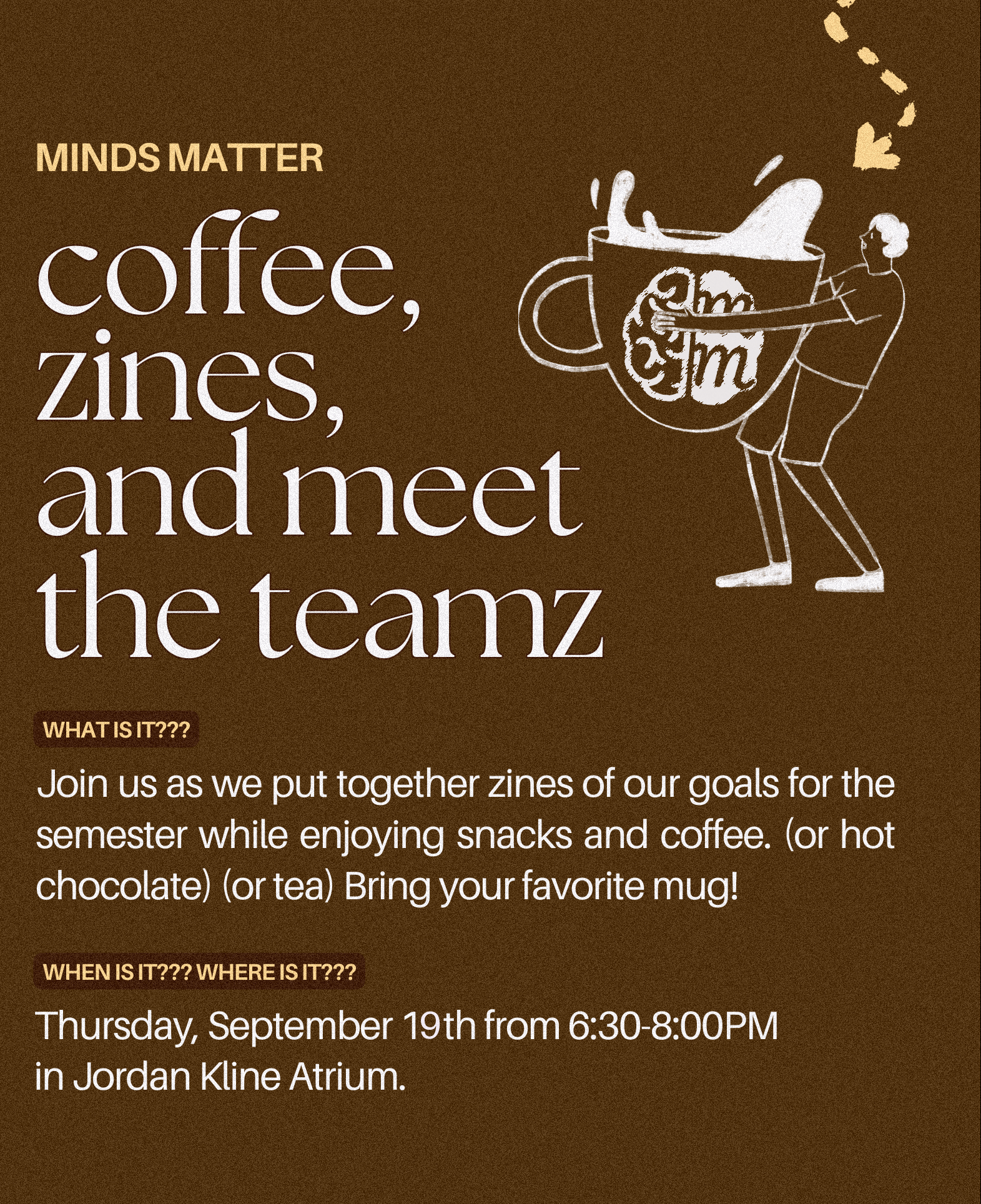 Minds matter coffee poster