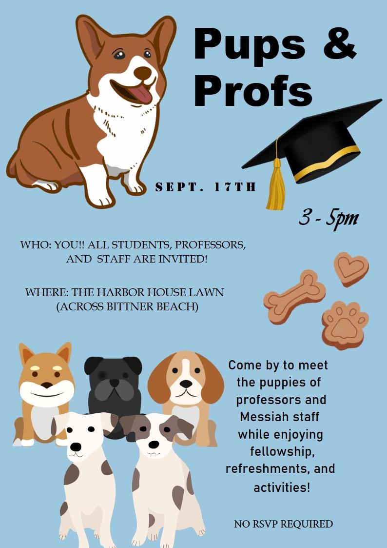 Pups &amp; profs flyer