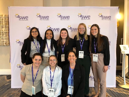 Female engineering students attending WE24 Local Women Engineering Conference