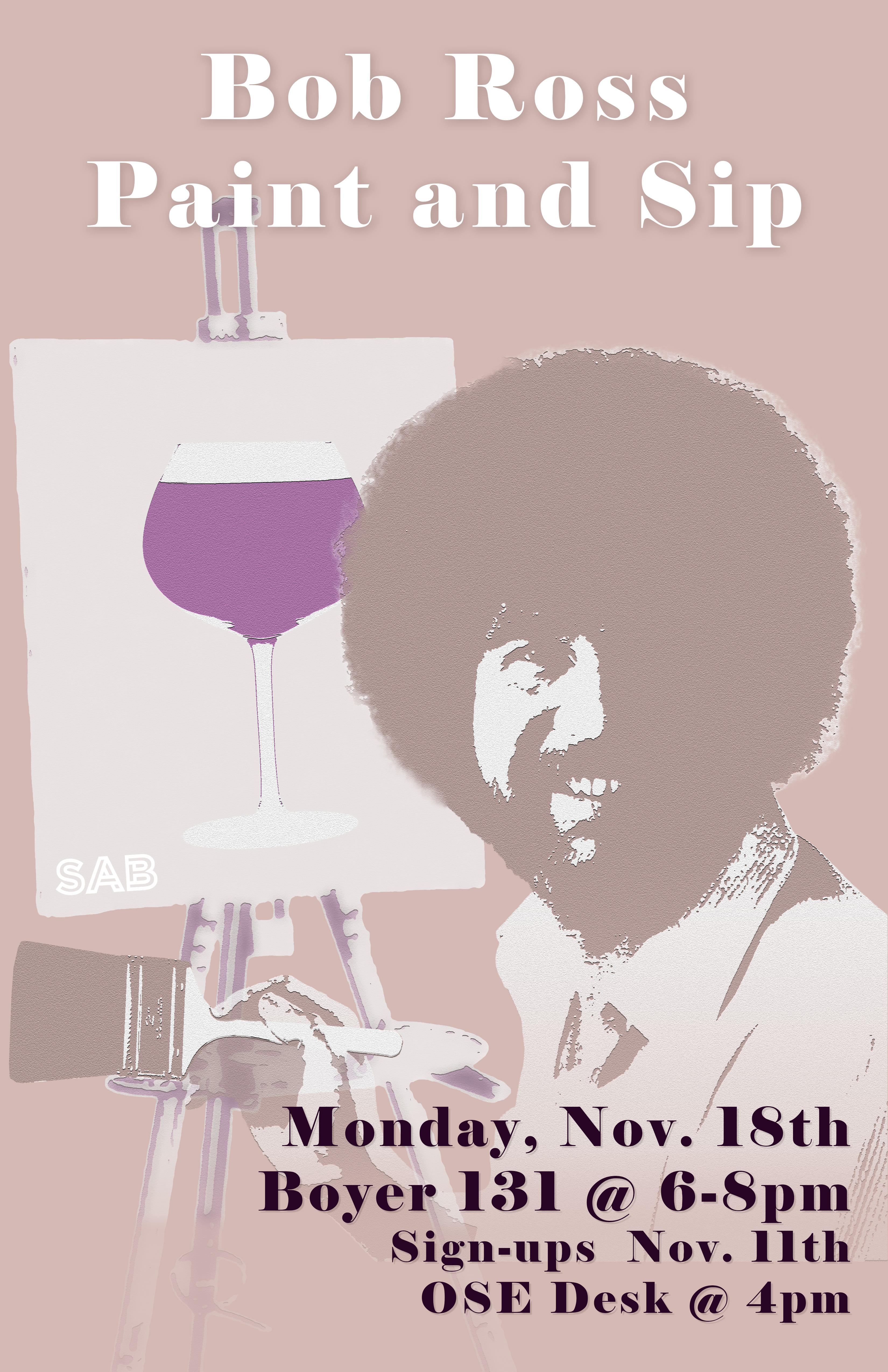 Sab bob ross poster