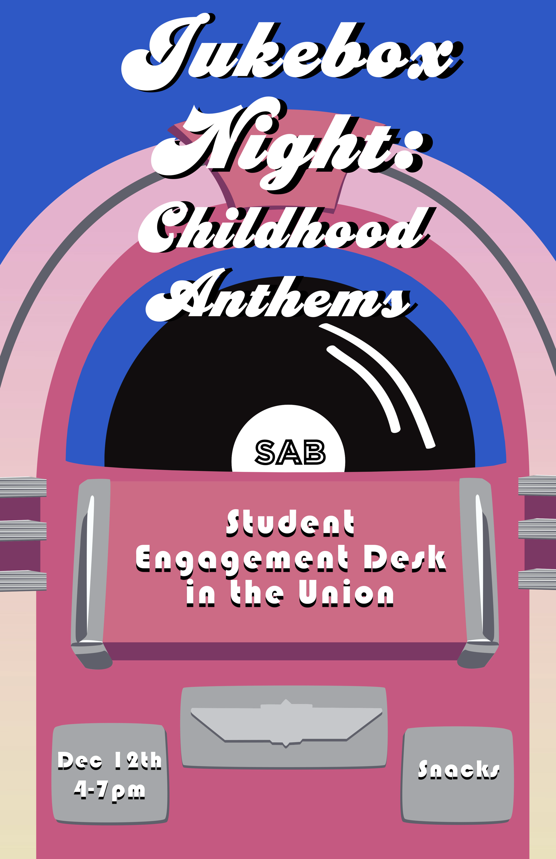 Sab jukebox childhood night poster