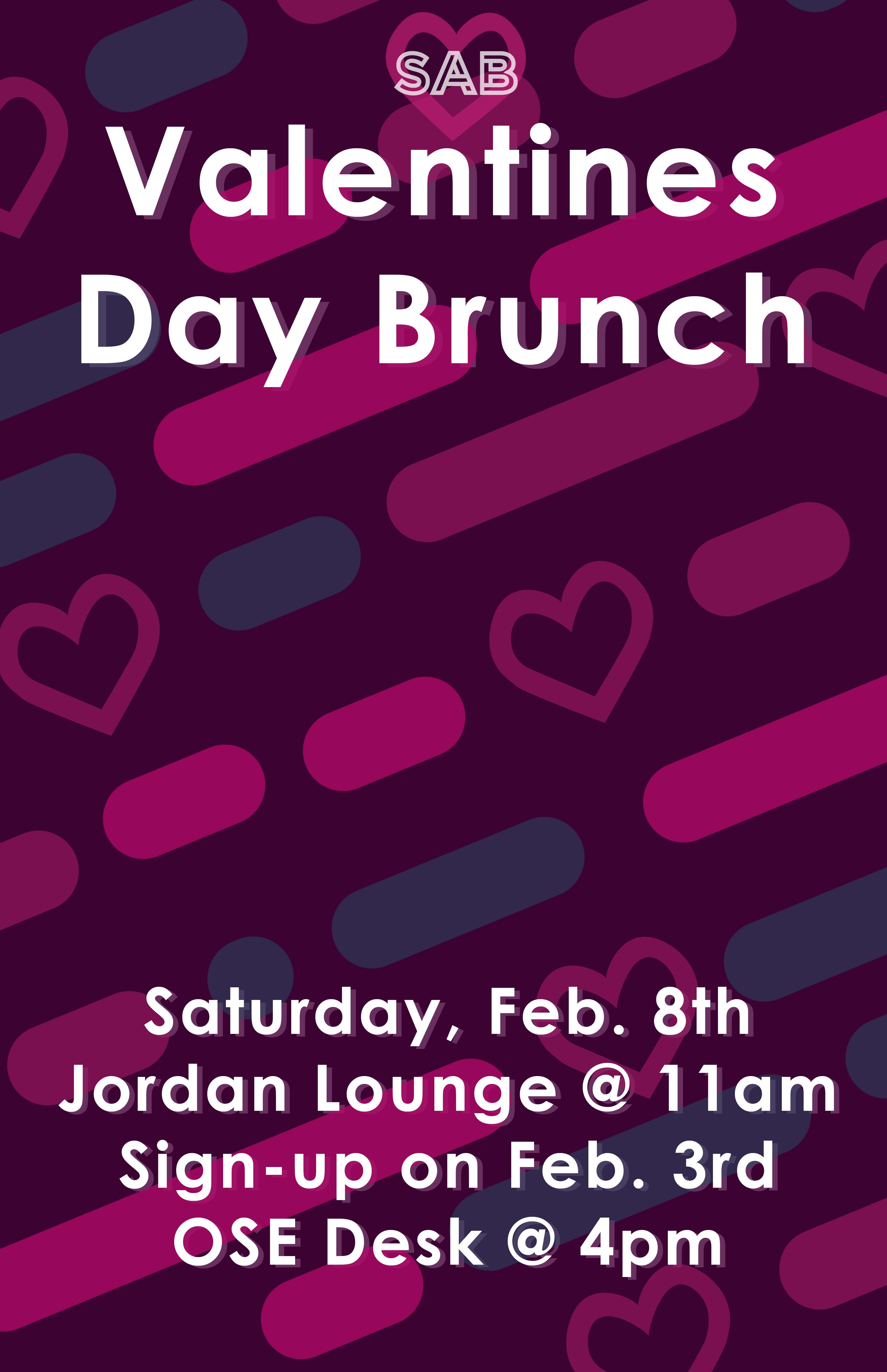 Sab valentines brunch poster