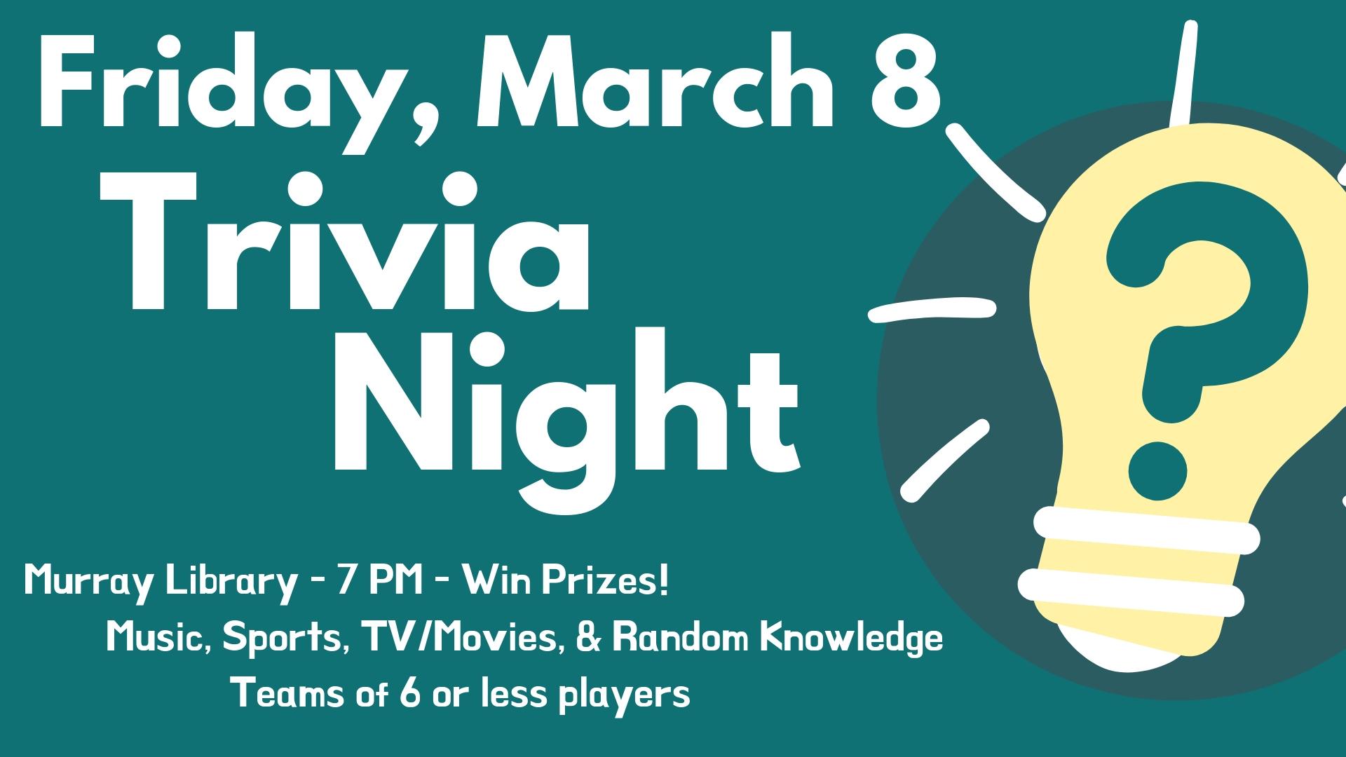 Murray Library Trivia Night