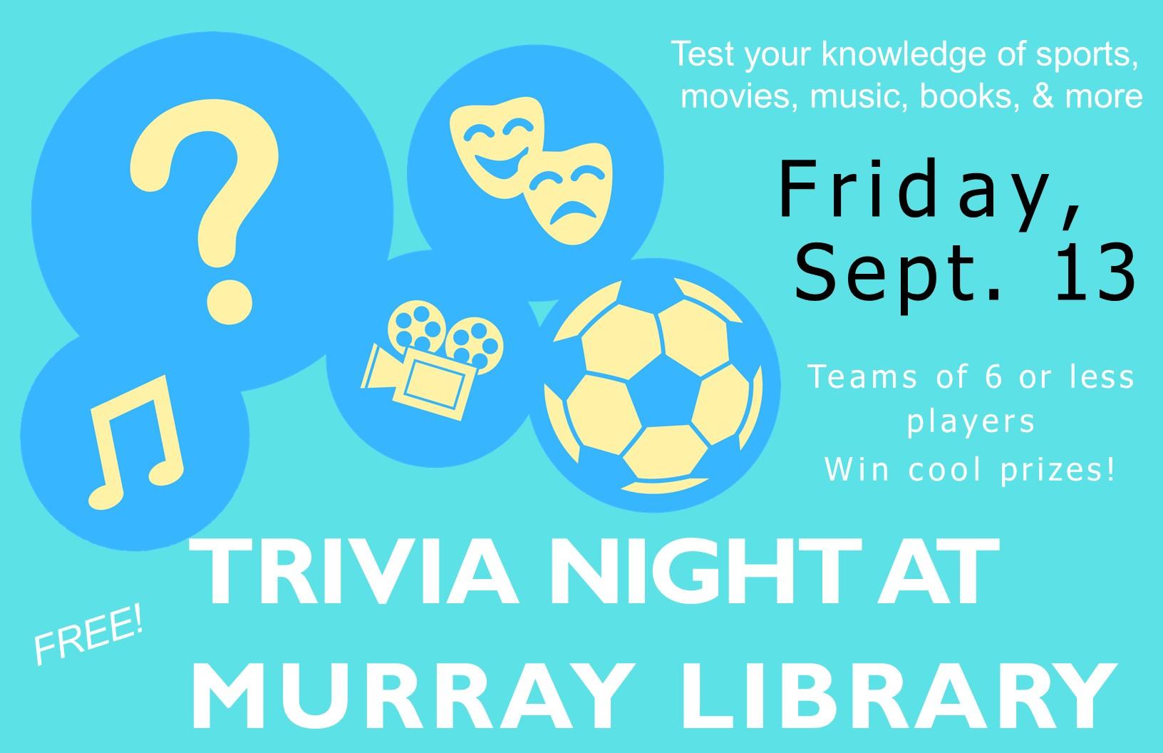 Trivia night sept 13