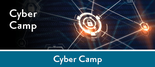 The web banner cyber camp 2025