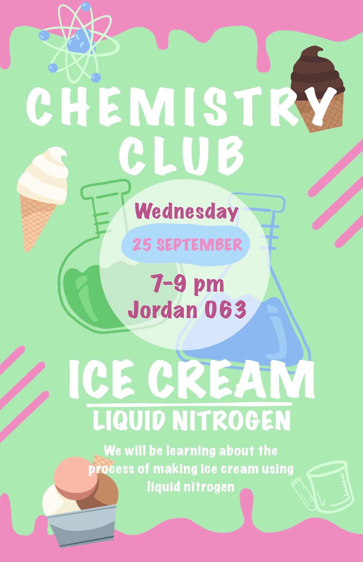 Chemistry Club Event Poster