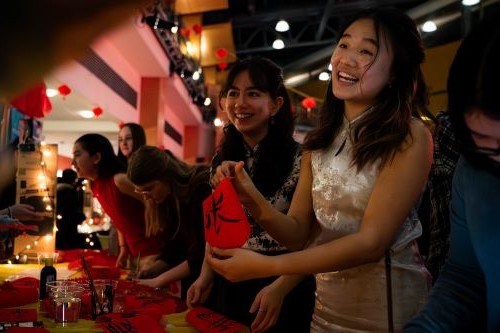 Students at the international student gala