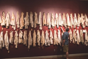 Slave shirts of those that were lynched, displayed at the Rosa Parks Museum, Montgomery, AL