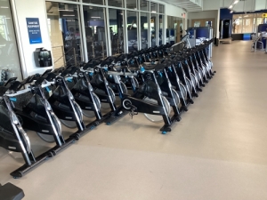 Falcon Fitness Center stationary bikes